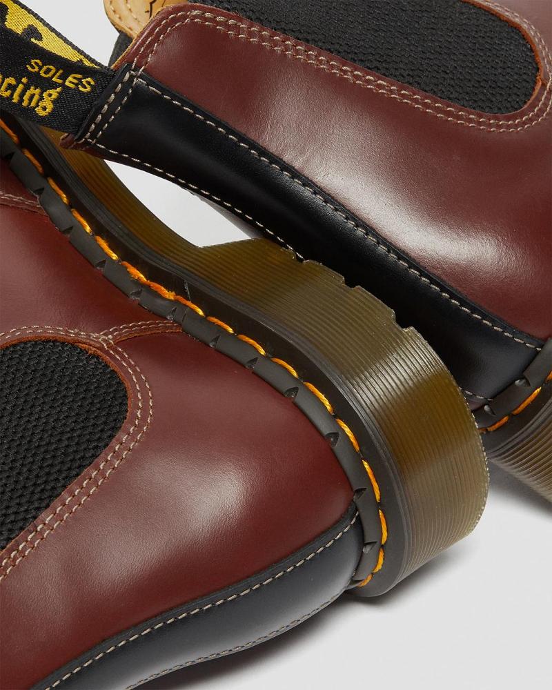 Dr Martens 2976 Abruzzo Leren Enkellaars Heren Bruin Zwart | NL 382XYU